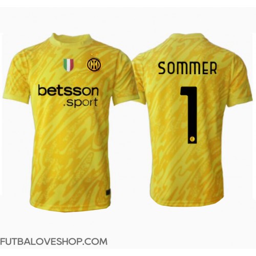 Dres Inter Milan Yann Sommer #1 Brankarsky Preč 2024-25 Krátky Rukáv